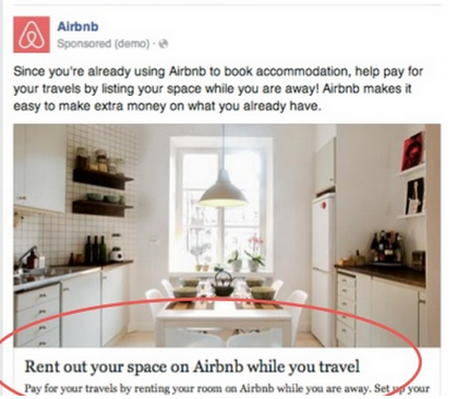 Historia de crecimiento que no sabías de Airbnb   airbnb facebook ad